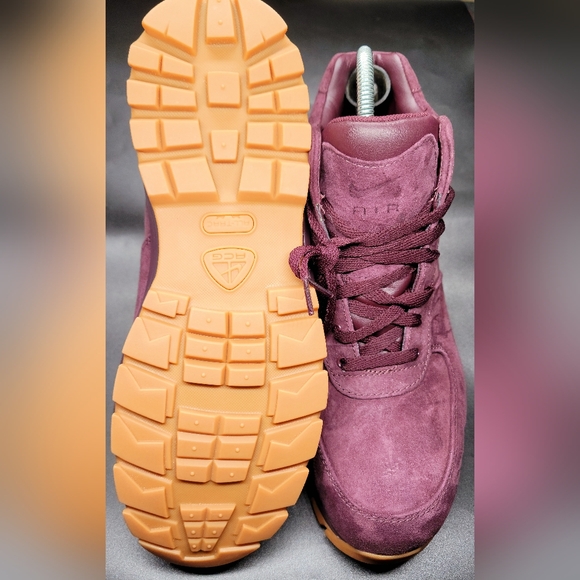 Nike Air Max Goadome Deep Burgundy Suede Boots ACG Sz 13 Men NIB - Picture 6 of 10